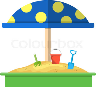 320x292 A Sandbox Stock Vector Colourbox