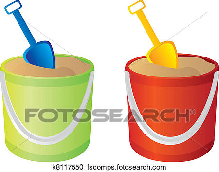 450x353 Clipart Of Sand Bucket Vector K8117550