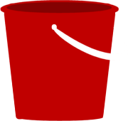 180x170 Red Sand Pail Clip Art