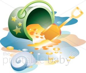 300x257 Beach Bucket Clipart Water Creatures Clipart
