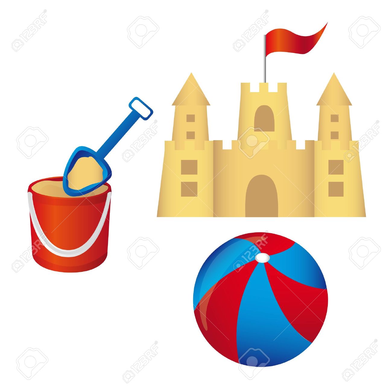 1300x1289 Flag Clipart Sand Castle