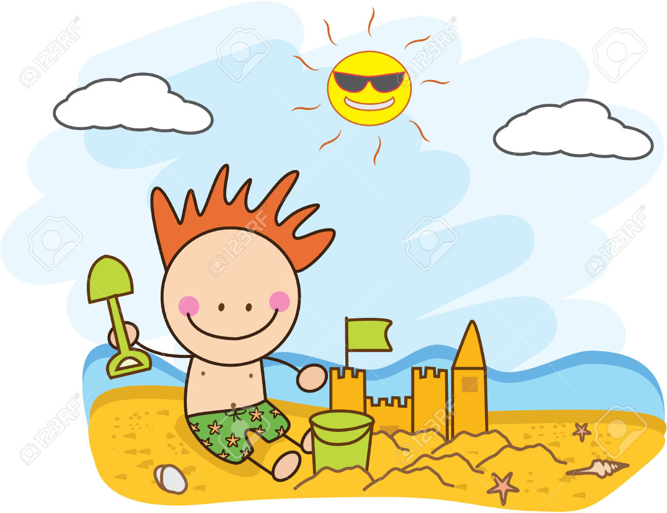 1300x999 Sand Castle Clipart Building