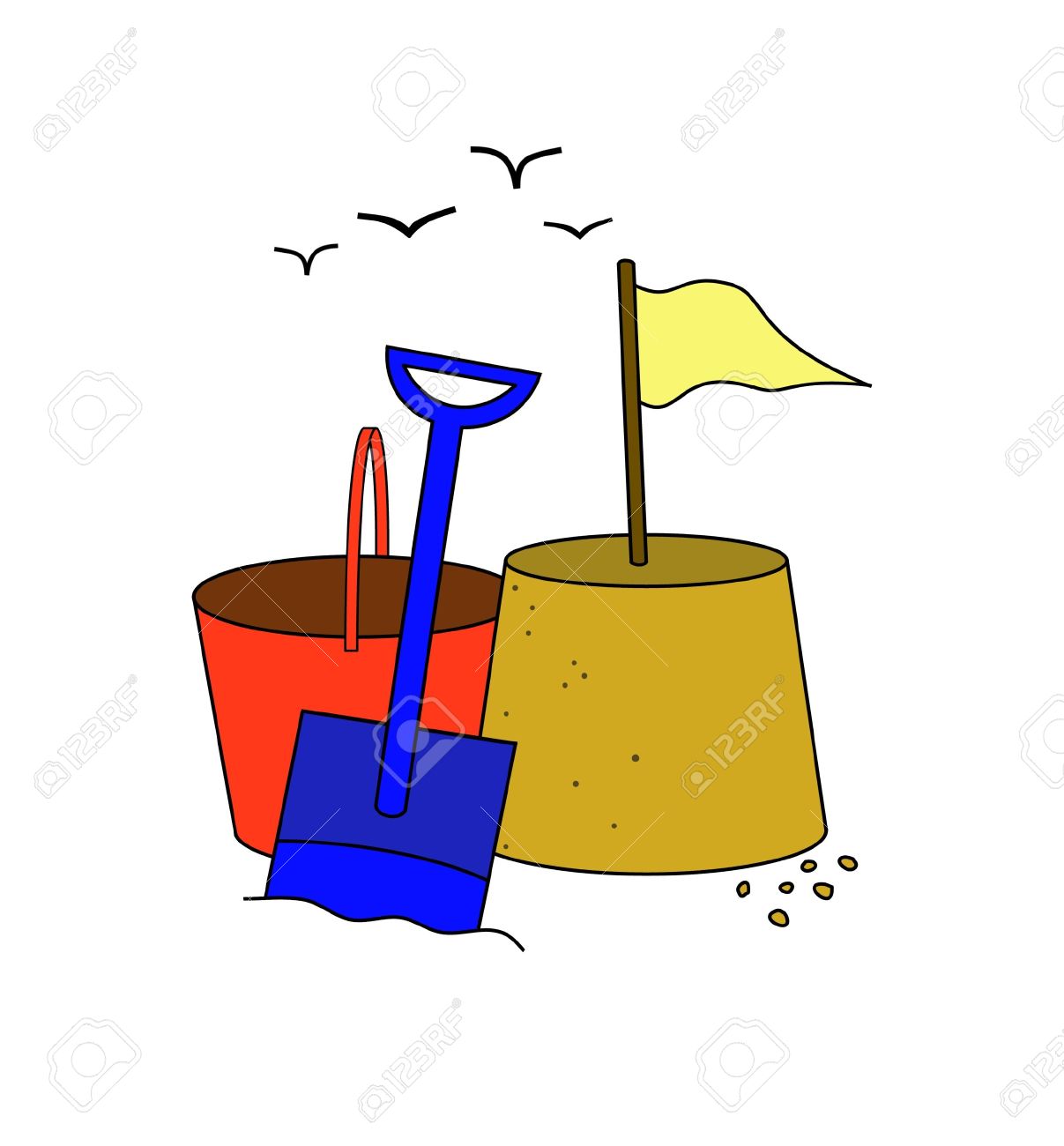 1207x1300 Sand Castle Clipart Spade