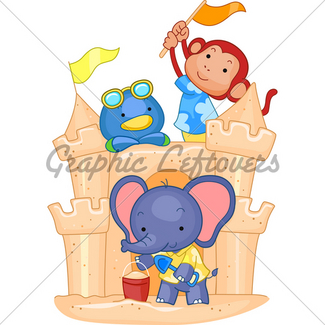325x325 Summer Sand Castle Gl Stock Images