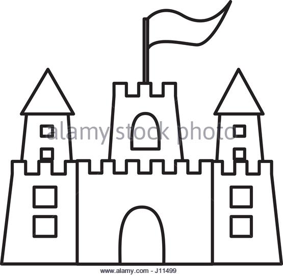 Sand Castle Clipart Black And White | Free download on ClipArtMag