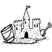 200x200 Sandcastle Clipart