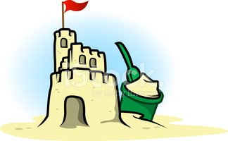324x200 Sand Castle On The Beach Stock Vectors