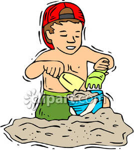 268x300 Clip Art Building Sandcastles Clipart