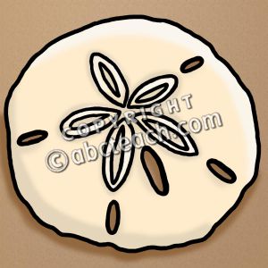 300x300 Clip Art Sand Dollar Color Clipart Panda