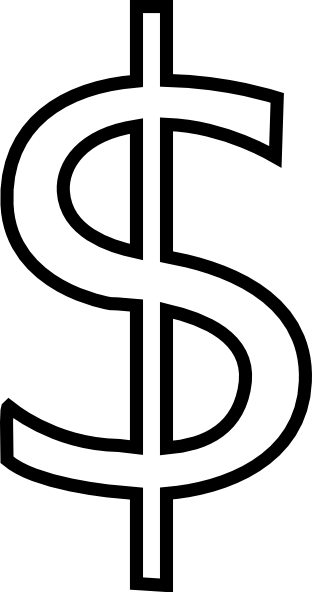 312x592 Dollar Sign Outline