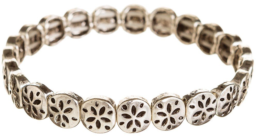1000x527 Silver Sand Dollars Bracelet Wholesale B1090s