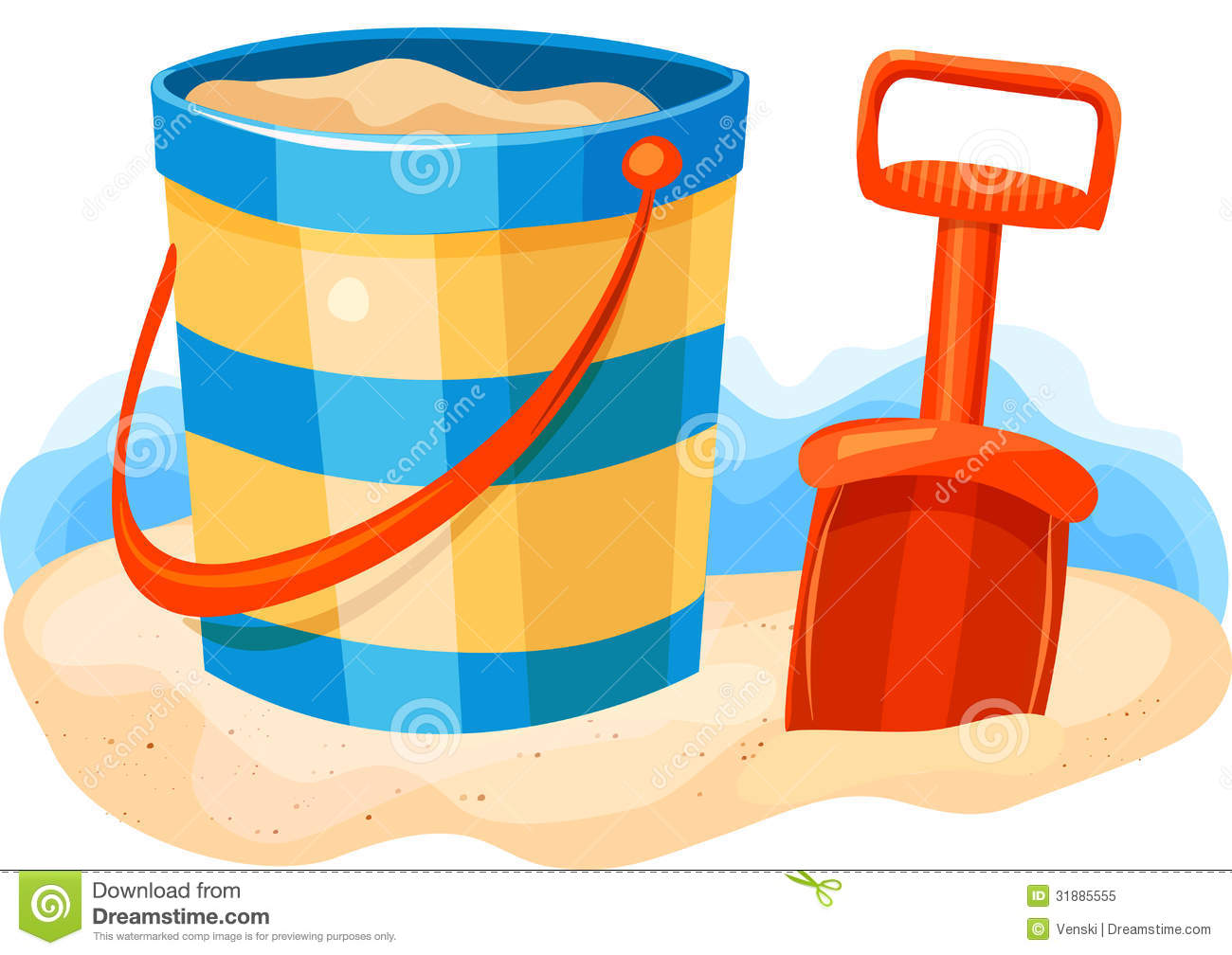 sand pail clipart