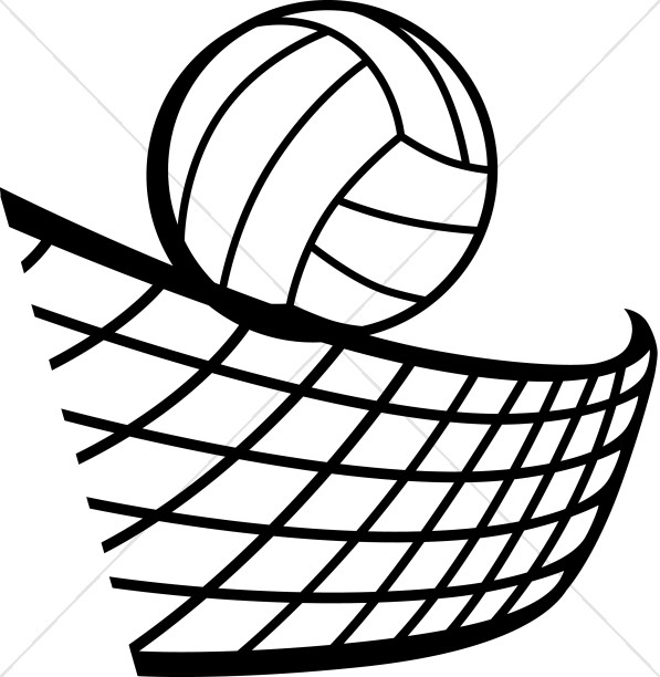 597x612 Children In Volleyball Game Youth Program Clipart