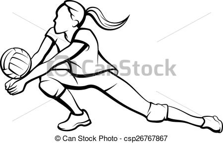 450x289 Volleyball Dig Clipart