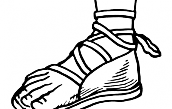 570x363 Sandal Clipart Ancient