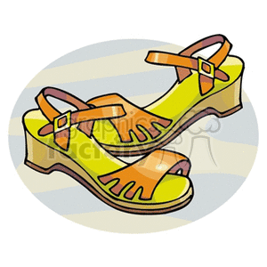 300x300 Sandal Clipart Yellow Shoe