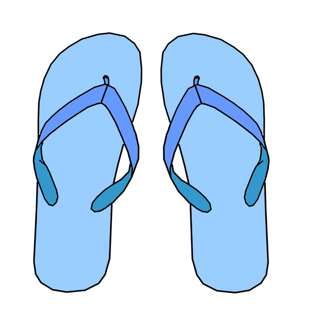 615x615 Cliparts Thongs Sandals 195062