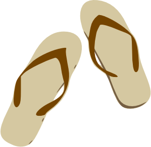 299x292 Sandal Clipart