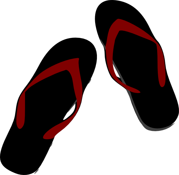 600x587 Sandals Clip Art