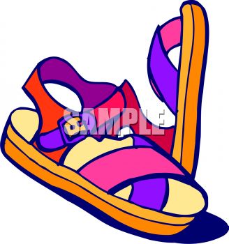 328x350 Sandals Clipart
