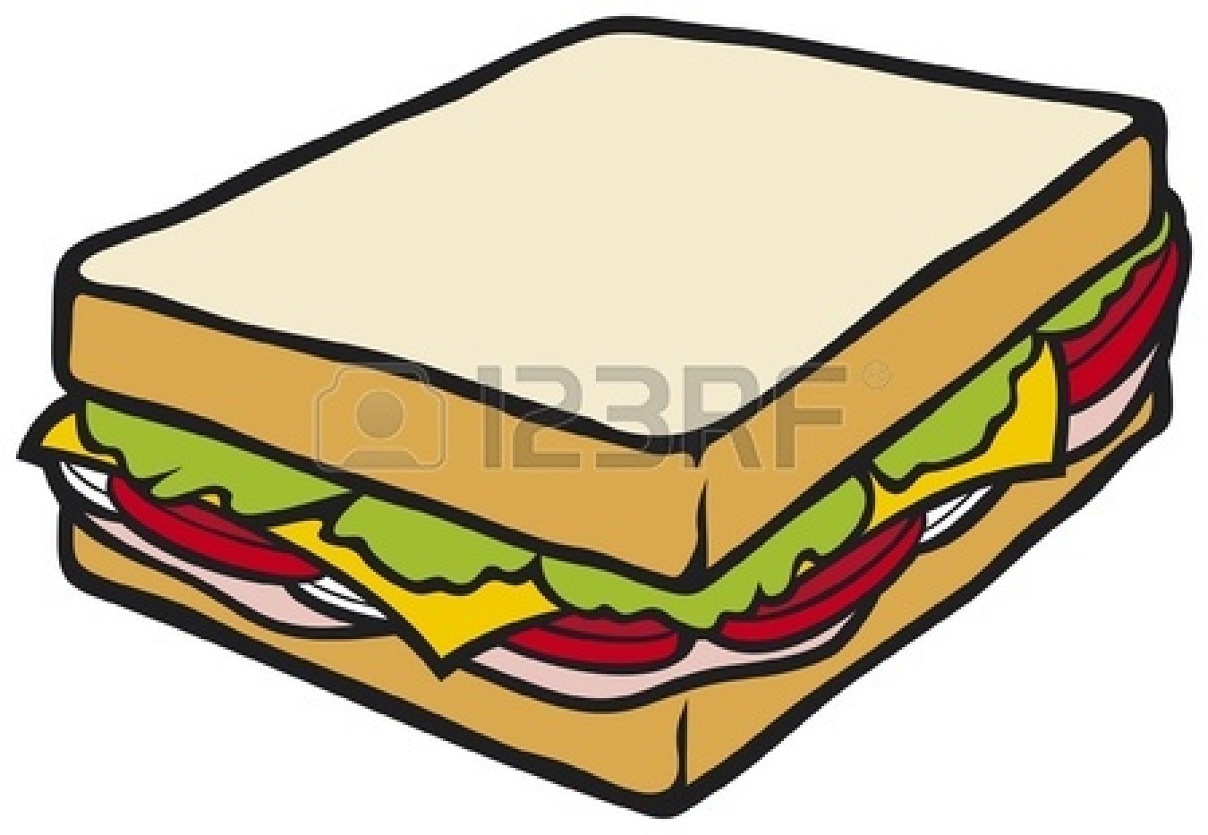 1350x933 Sandwich Clipart Ham And Cheese