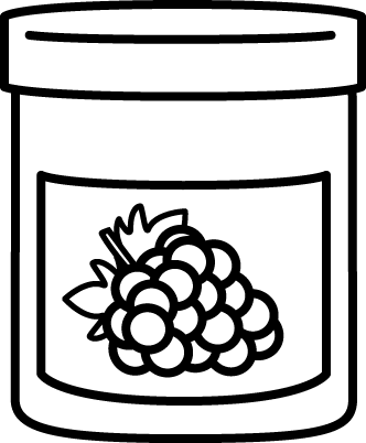 332x402 Jam Clipart Black And White
