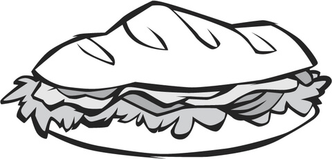 480x230 Sandwich Coloring Page Free Printable Coloring Pages