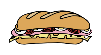 410x224 Sandwich Clip Art Clipart Panda