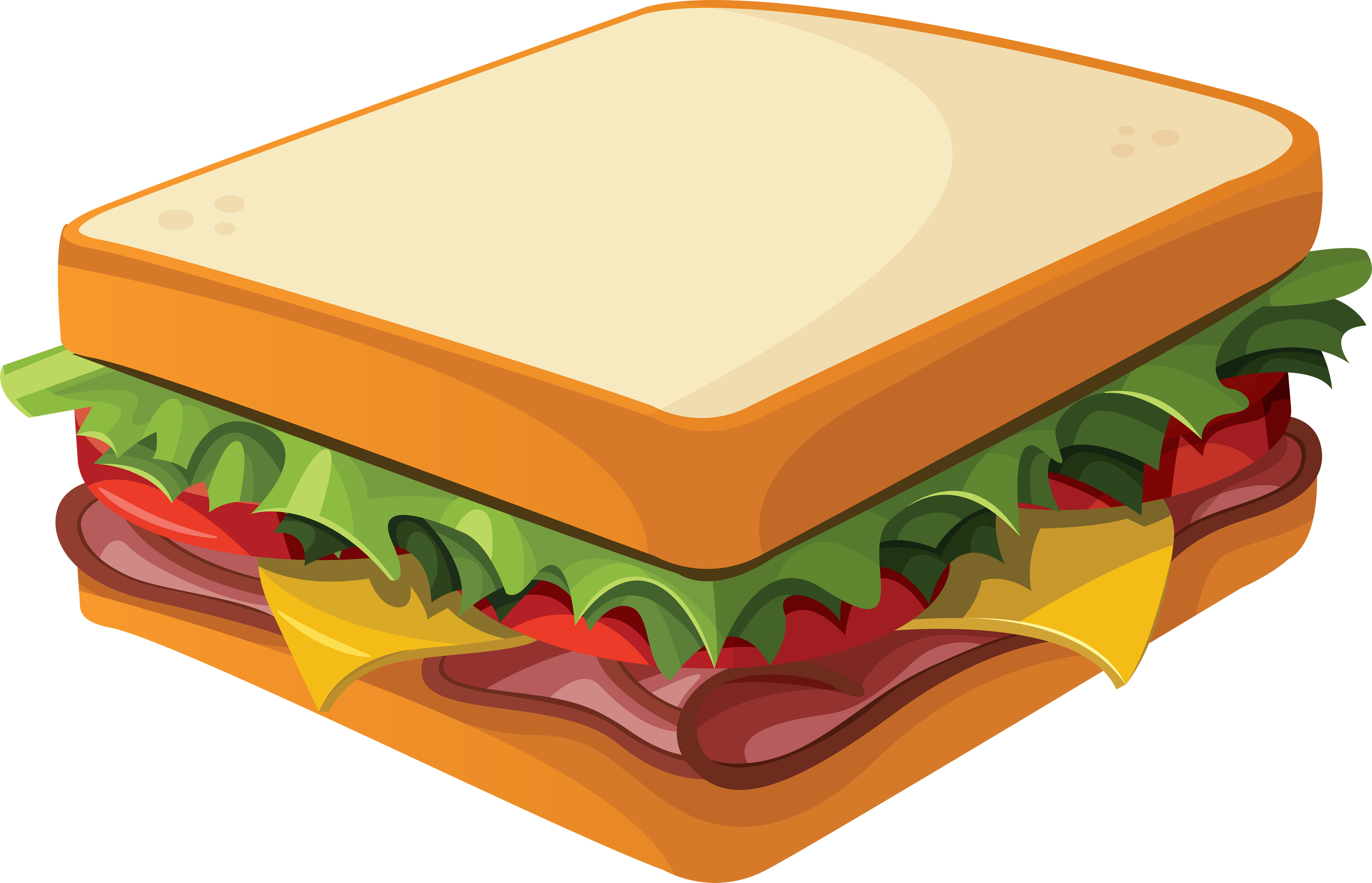 3445x2218 Sandwich Clip Art Free Clipart Panda