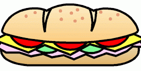 280x142 Submarine Sandwich Clip Art