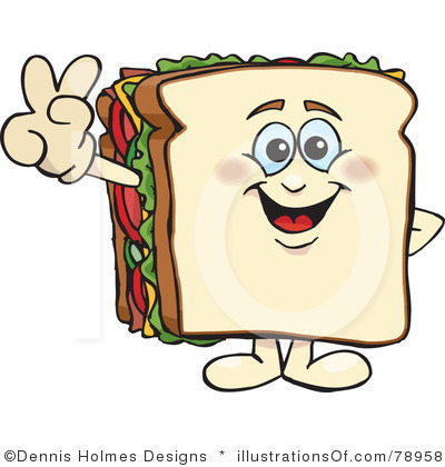400x420 Cartoon Clipart Sandwich