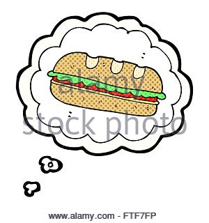 300x320 Freehand Drawn Cartoon Huge Sandwich Stock Vector Art