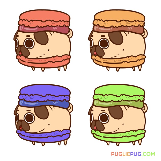 631x631 Pugrons Pug Dogs Kawaii, Dog And Drawings