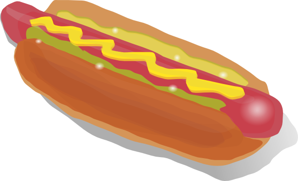 600x364 Hot Dog Sandwich Clipart