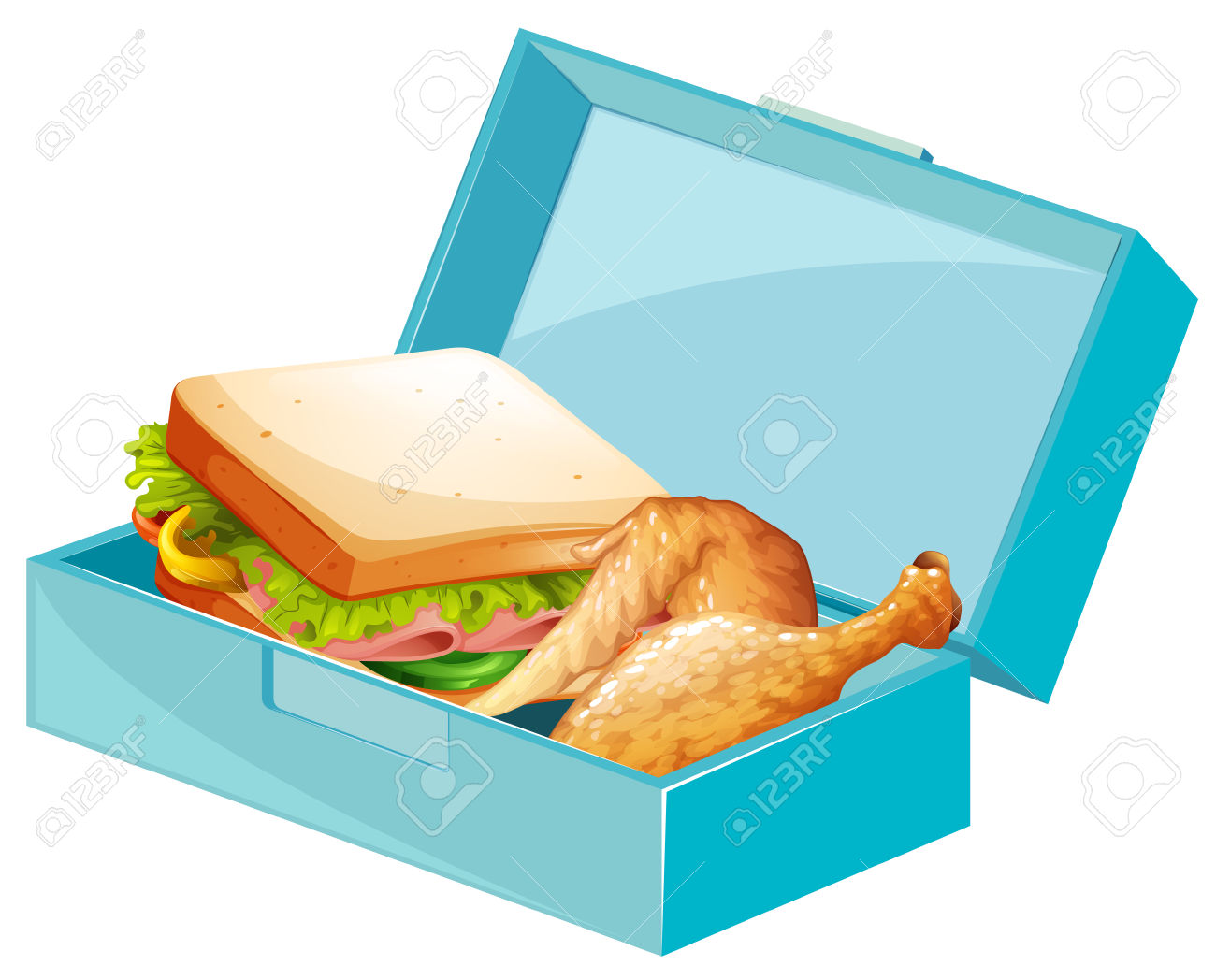 1300x1048 Sandwich Clipart Healthy Lunchbox