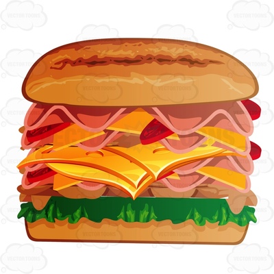 400x400 Club Sandwich Clipart