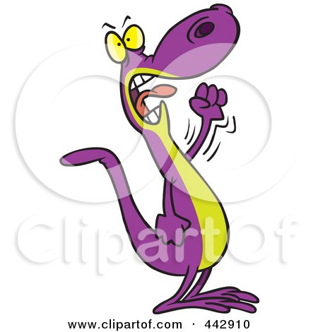 450x470 Royalty Free (Rf) Clip Art Illustration Of A Cartoon Lizard