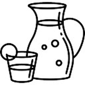338x338 Sangria Clipart Black And White