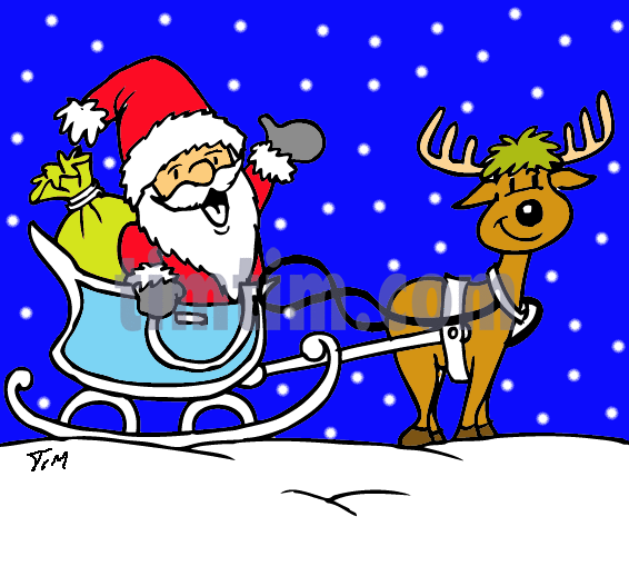 Santa And His Sleigh Pictures | Free download on ClipArtMag