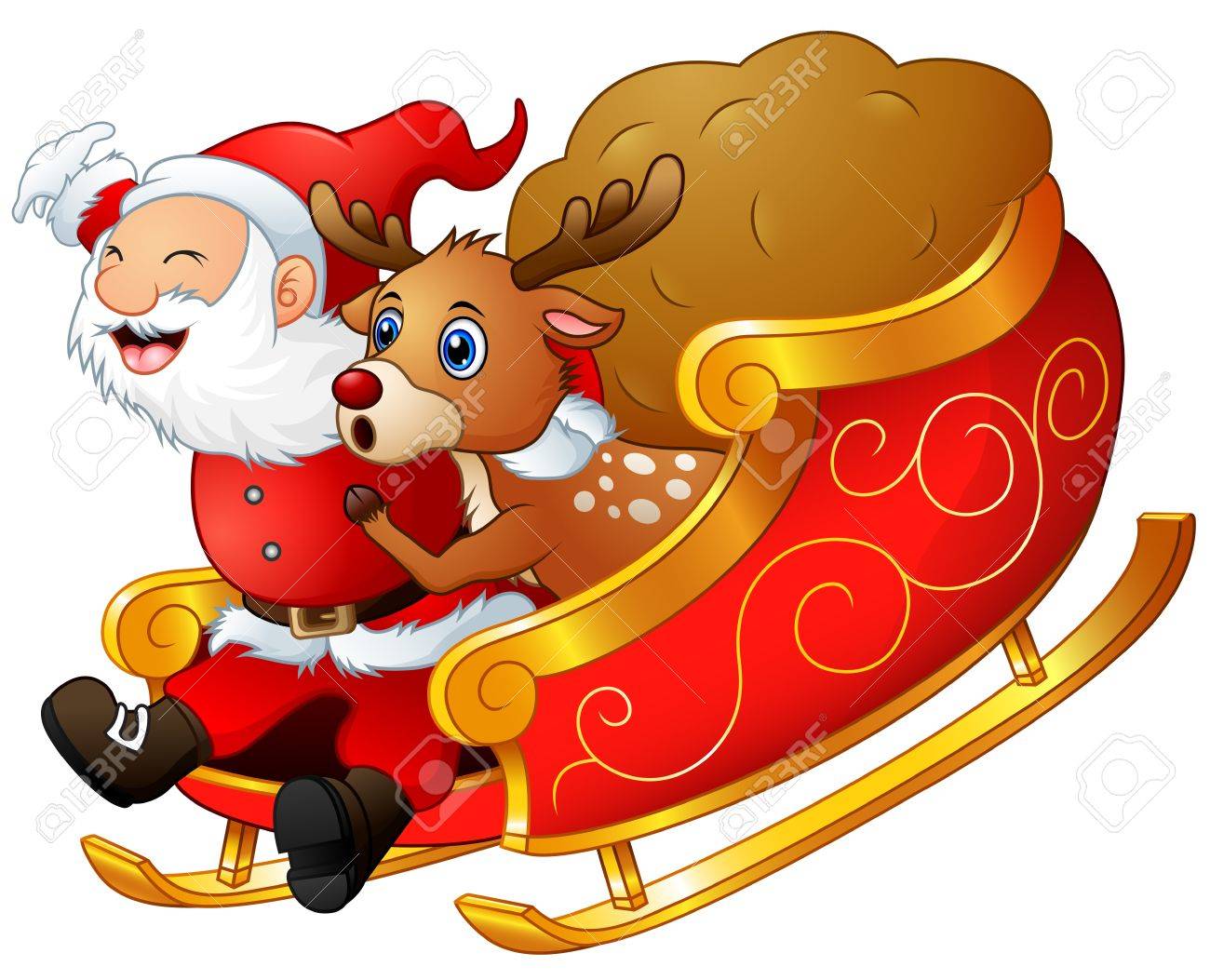 Santa And His Sleigh Pictures
