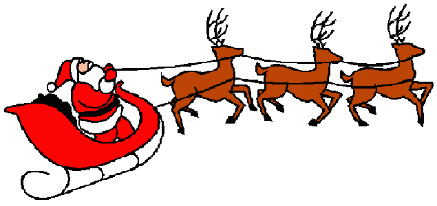 635x300 Christmas Clipart Santa Sleigh