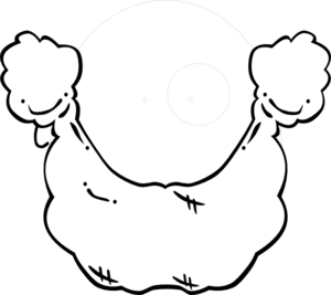 300x267 Plain White Beard Clip Art