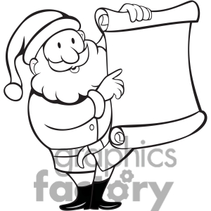 300x300 Santa List Clipart