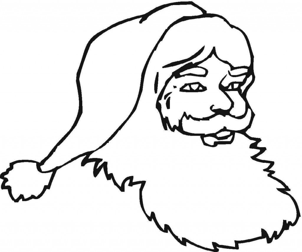 1024x853 Clip Art Santa Claus Clip Art Black And White