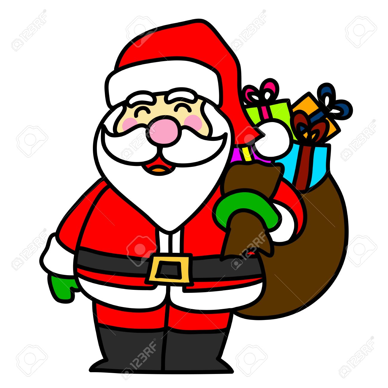 1299x1300 Cartoon Santa Claus Royalty Free Cliparts, Vectors, And Stock