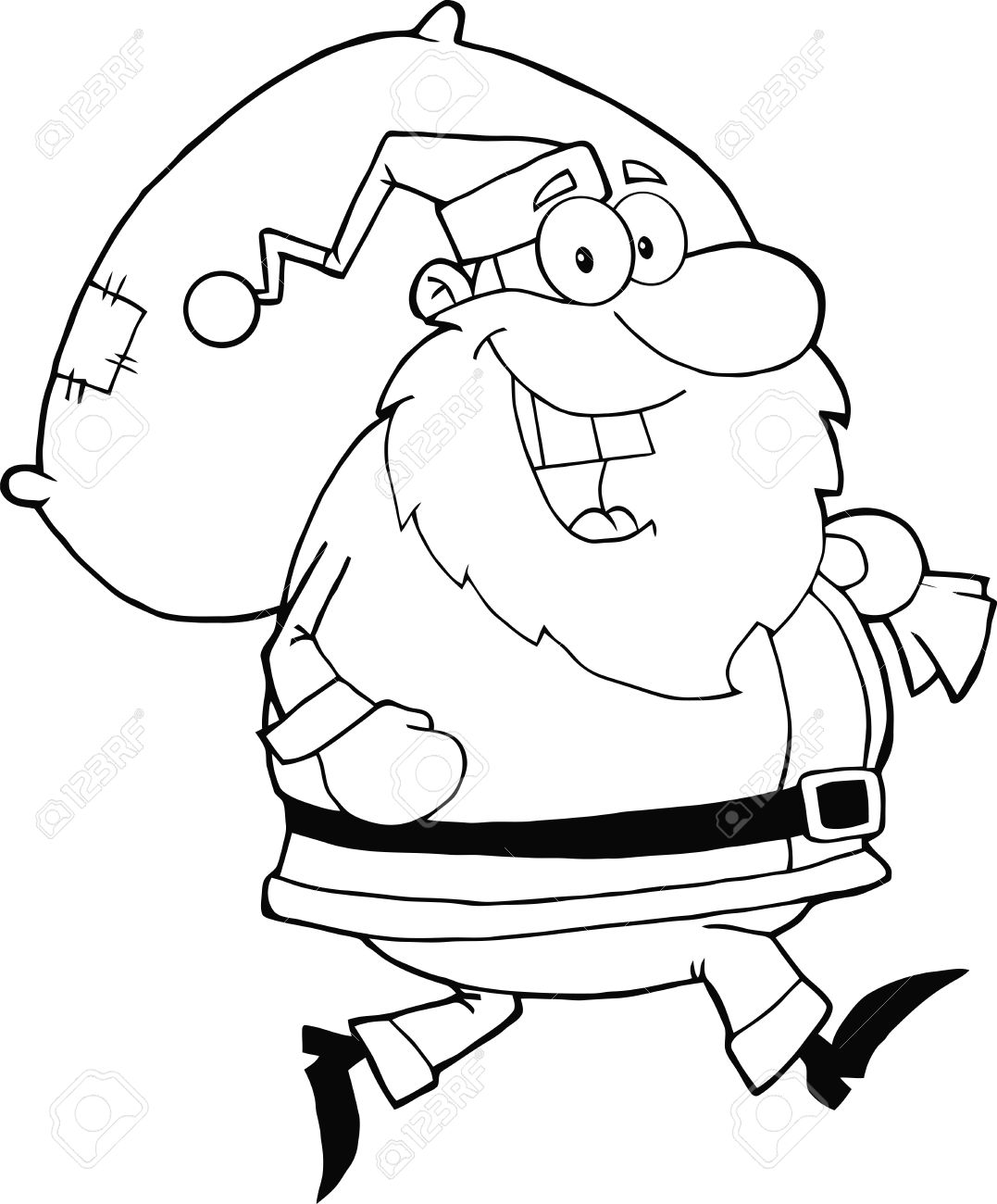 1077x1300 Clip Art Santa Claus Clip Art Black And White