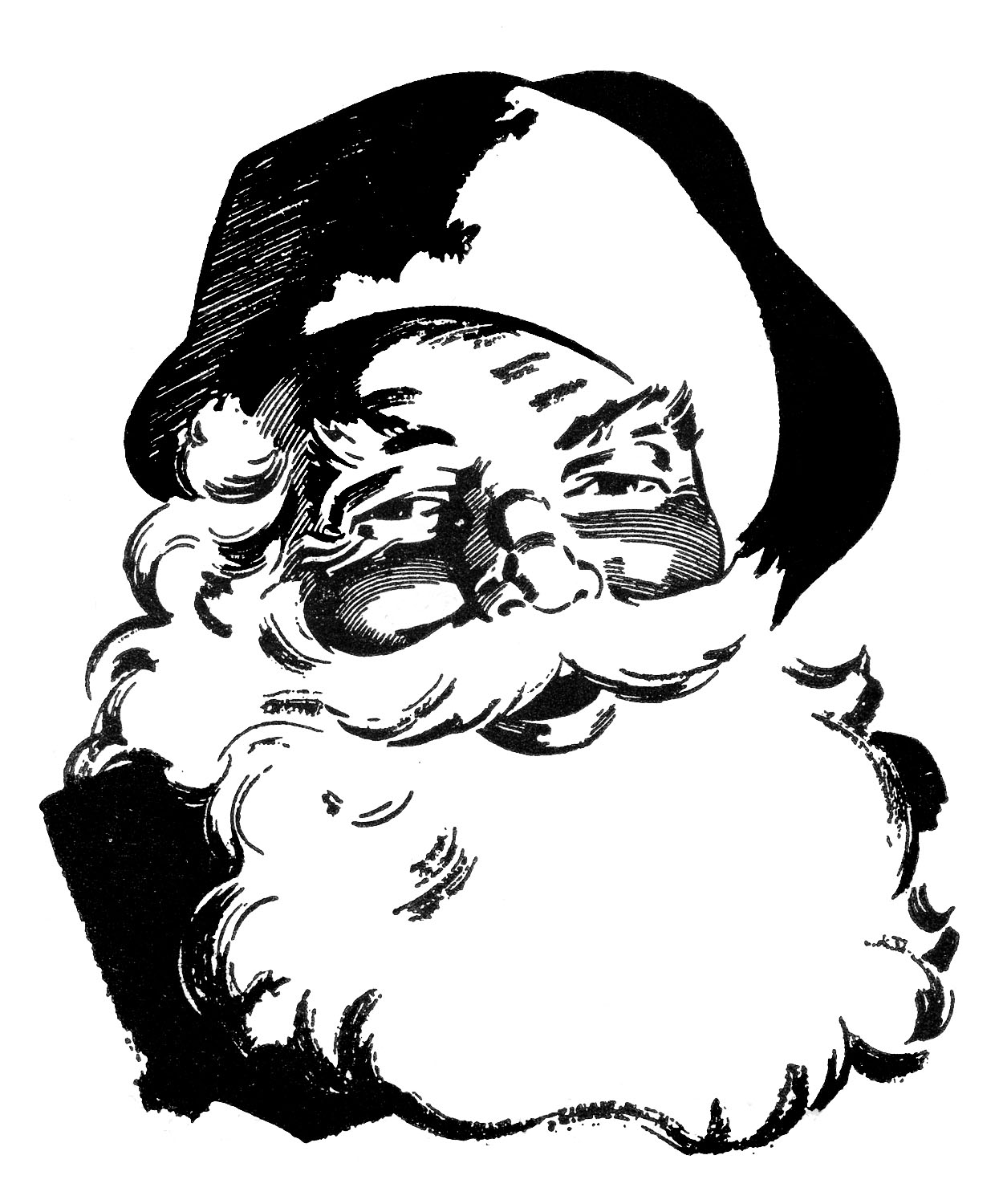 1250x1500 Vintage Santa Claus Clip Art Cliparts