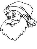 125x166 Santa Claus Coloring Pages