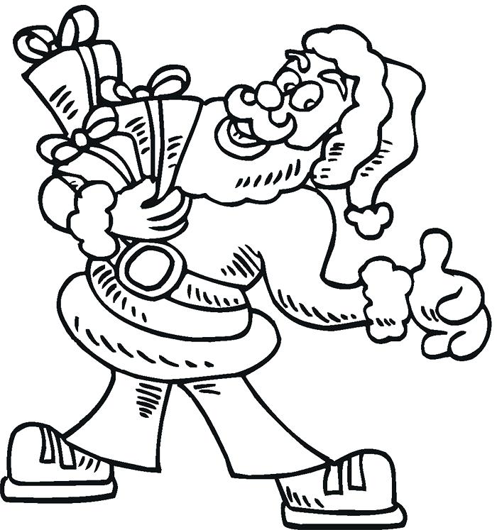 700x747 Santa Clause Coloring Pages Coloring Page With Reindeer