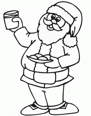 300x383 Santa Coloring Pages For Kids